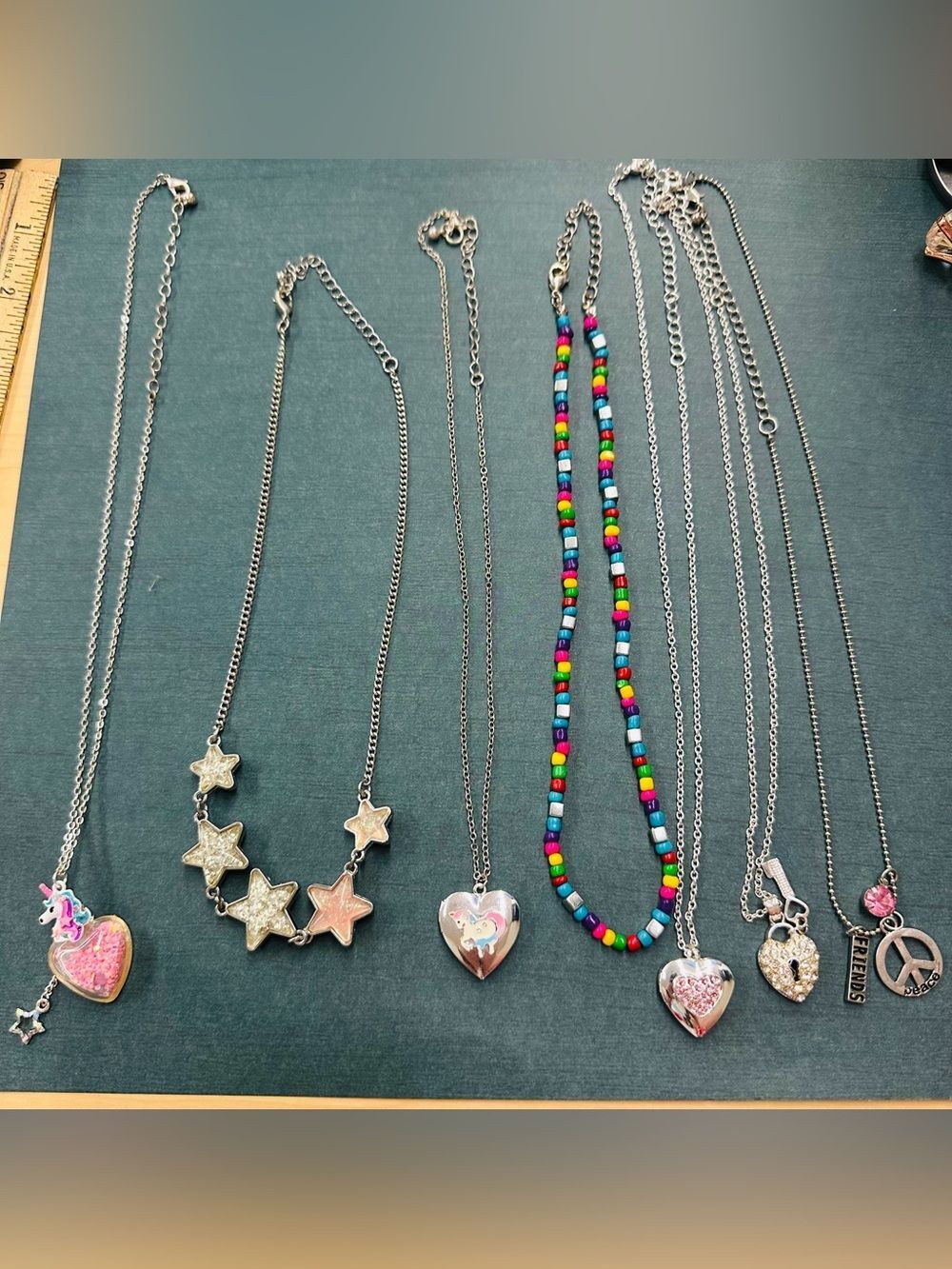 Kids Girls Necklace Bundle B10 7 Necklaces